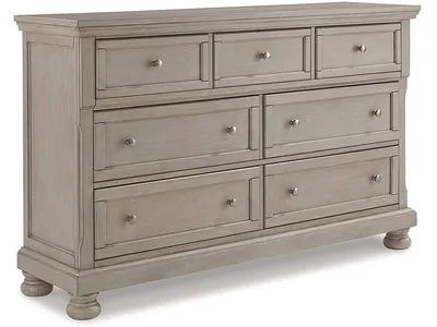 Lettner California King Panel Bed, Dresser, Chest and 2 Nightstands