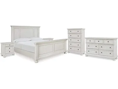 Robbinsdale Queen Panel Bed, Dresser, Chest and 2 Nightstands