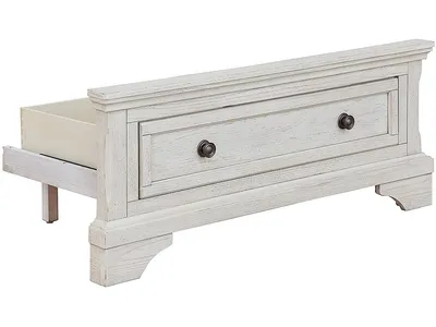 Robbinsdale Twin Storage Footboard with Roll Slats