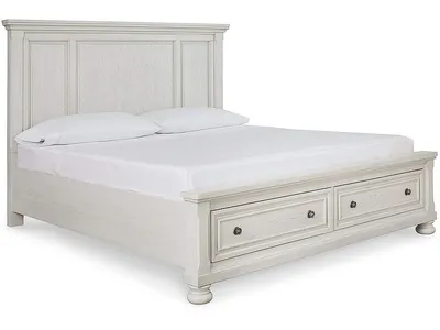 Robbinsdale King Storage Bed and 2 Nightstands - Alternative View