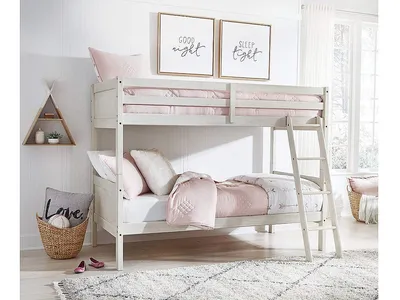 Robbinsdale Twin/Twin Bunk Bed with Ladder - Alternative View