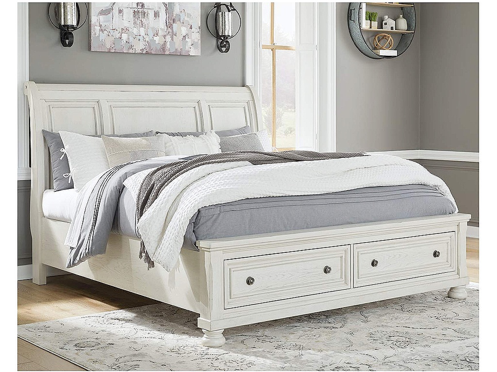 Robbinsdale Queen Sleigh Bed with Storage - image 1