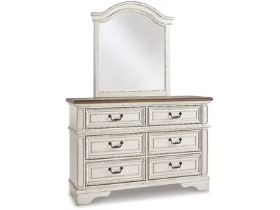Realyn Full Panel Bed, Dresser, Mirror and Nightstand