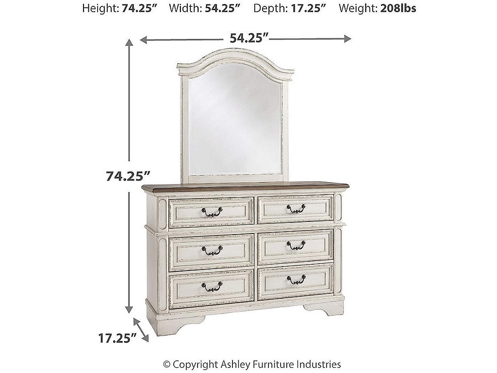 Realyn Full Panel Bed, Dresser and Mirror - image 5