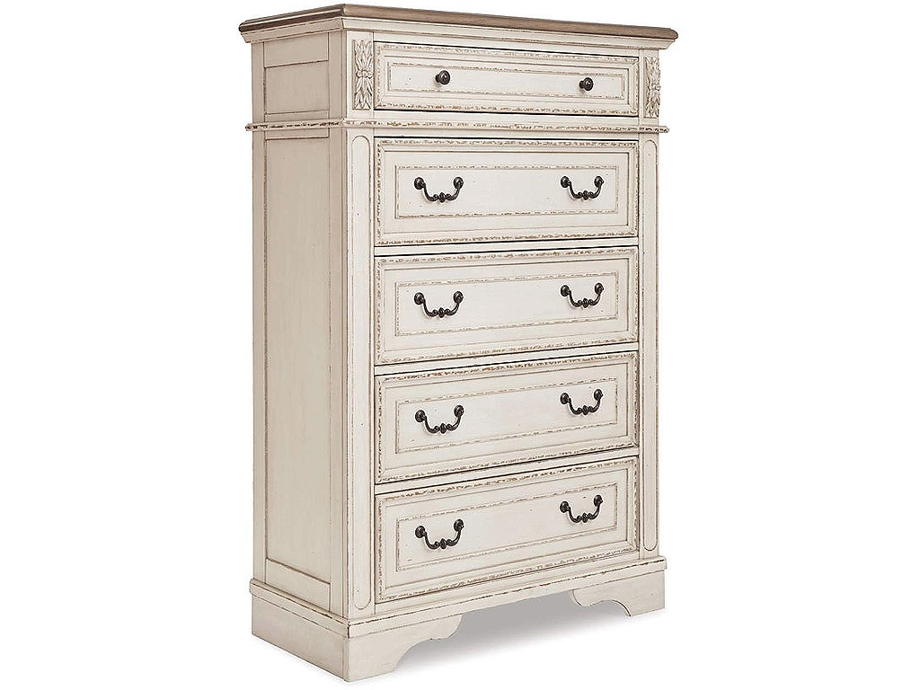 Realyn King Storage Bed, Dresser, Chest and 2 Nightstands - image 4