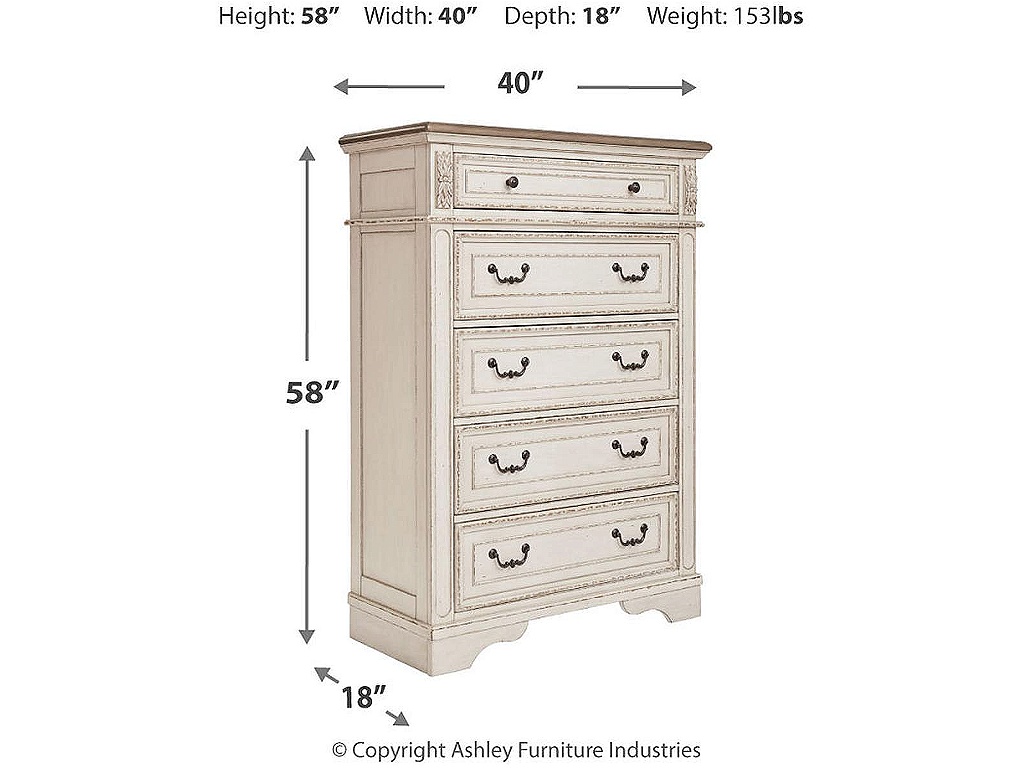 Realyn Full Panel Bed and Chest - image 7