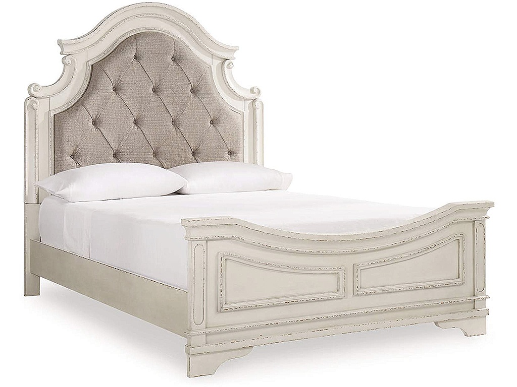 Realyn Queen Upholstered Panel Bed and 2 Nightstands - image 3