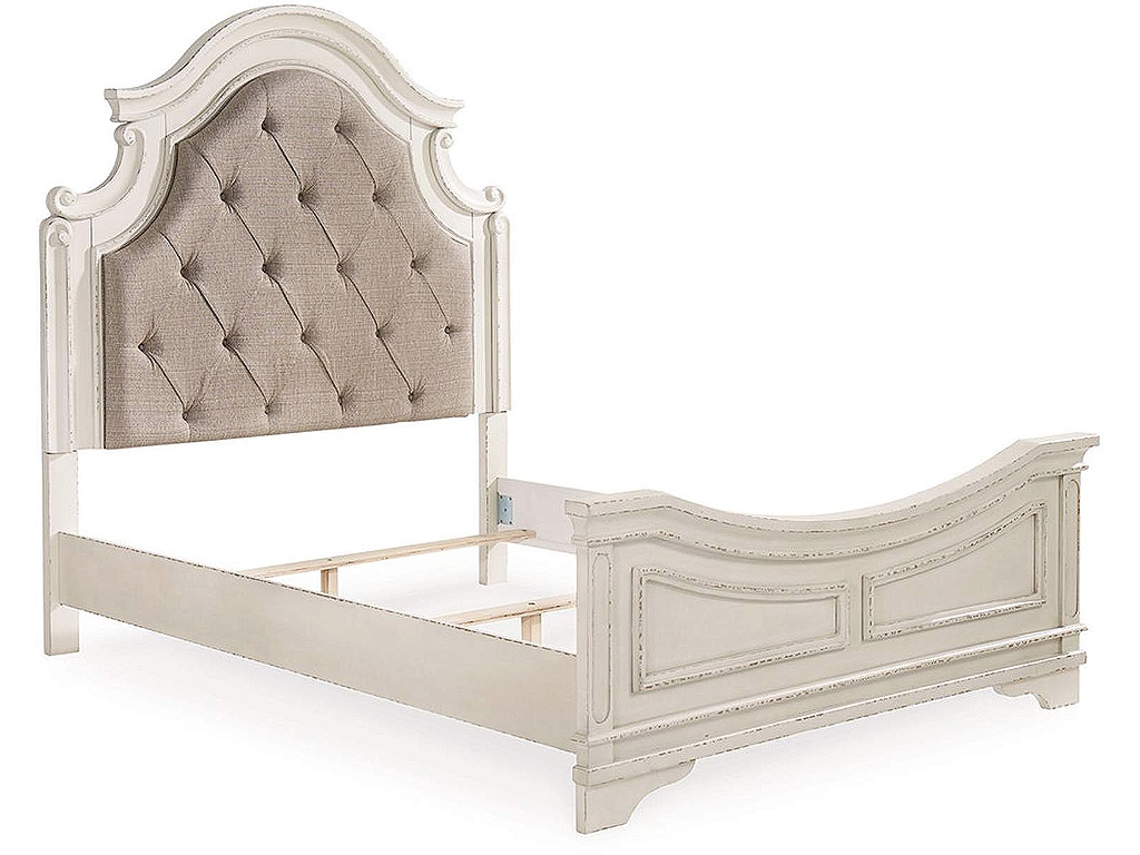 Realyn Queen Upholstered Panel Bed and 2 Nightstands - image 5