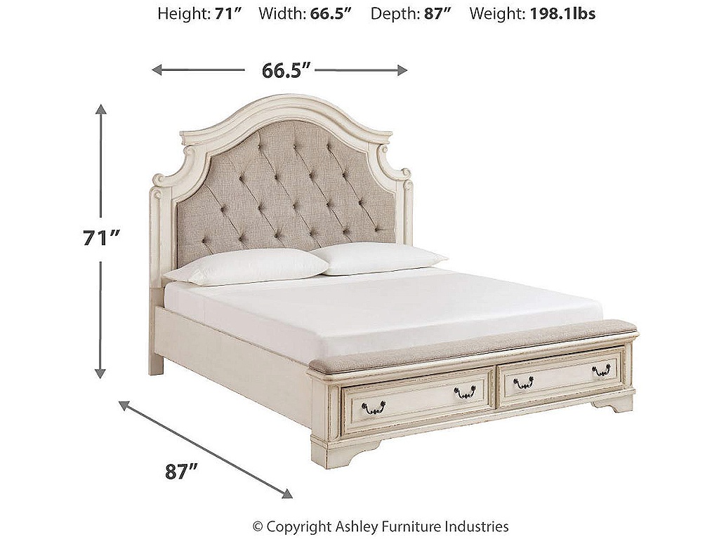 Realyn Queen Storage Bed, Dresser and Mirror - image 7