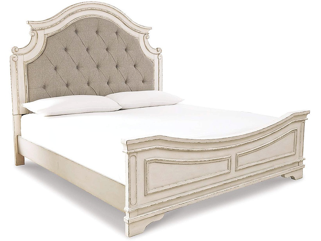 Realyn King Upholstered Panel Bed - main image