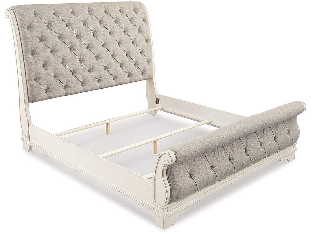 Realyn Queen Upholstered Sleigh Bed and Chest - image 2