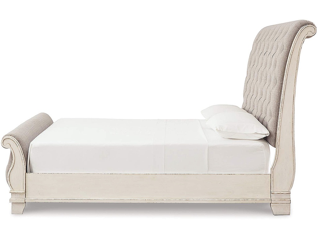 Realyn Queen Upholstered Sleigh Bed and Chest - image 4