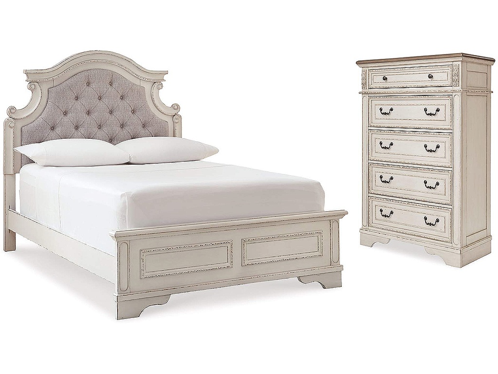 Realyn Full Panel Bed and Chest - main image