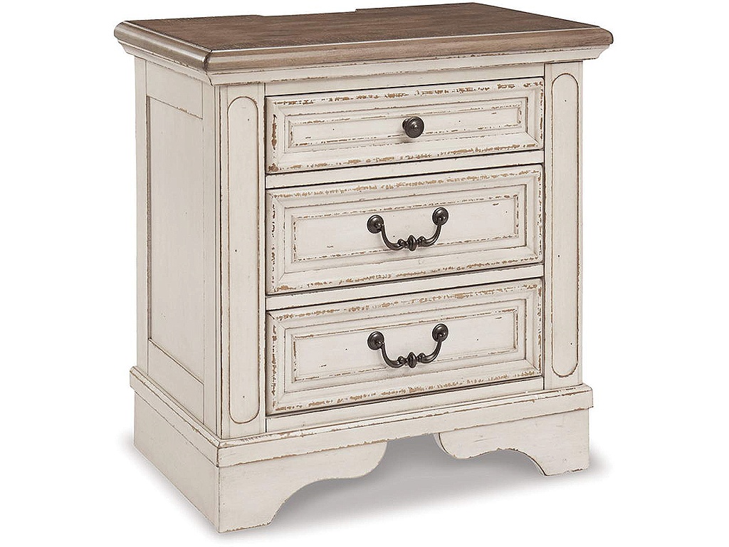 Realyn Queen Upholstered Panel Bed and 2 Nightstands - image 7