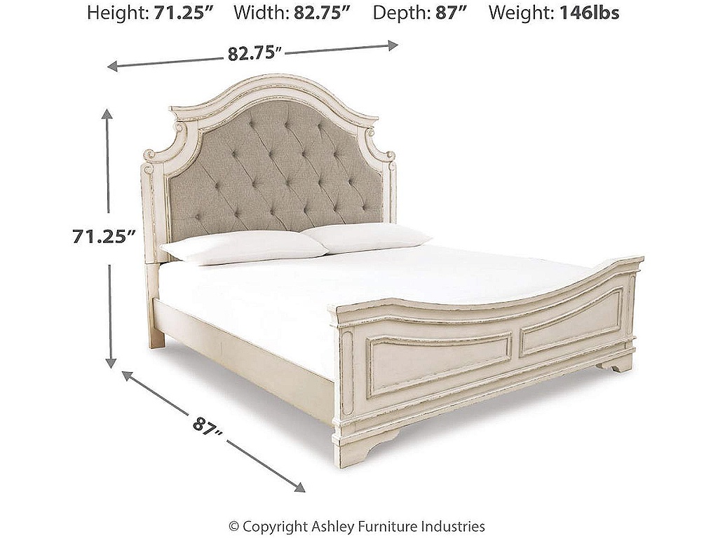 Realyn King Upholstered Panel Bed - image 3