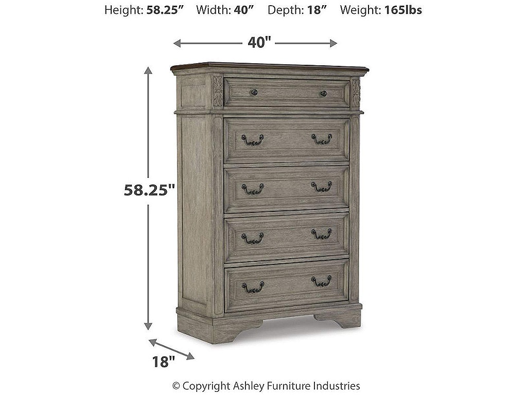 Lodenbay Queen Upholstered Panel Bed, Dresser, Mirror, Chest and Nightstand - image 17