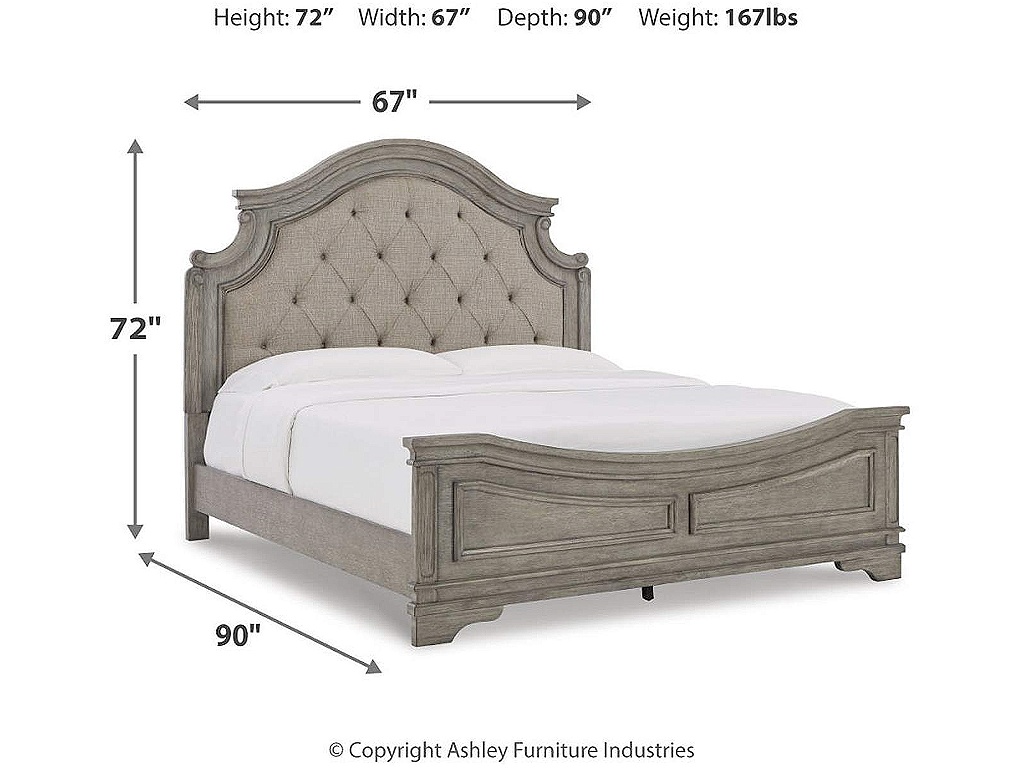 Lodenbay Queen Upholstered Panel Bed, Dresser, Mirror, Chest and Nightstand - image 16