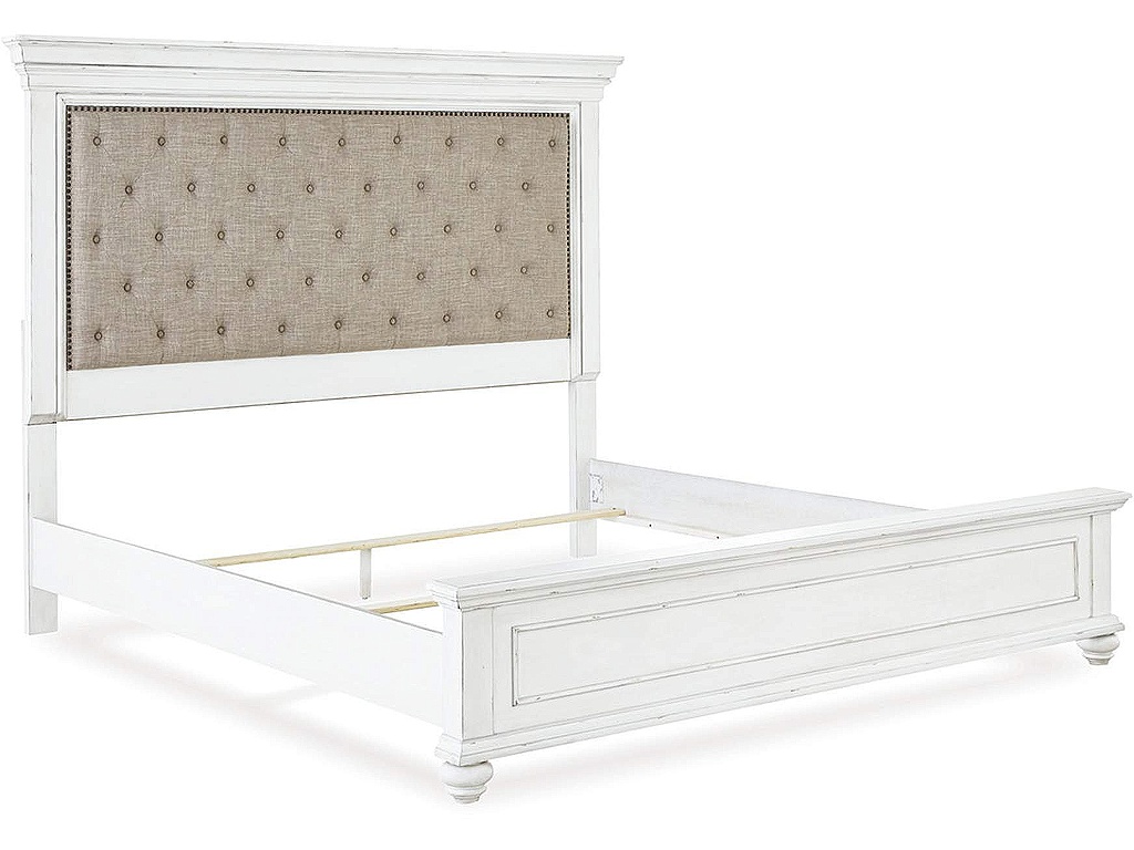 Kanwyn Cal King Upholstered Panel Bed, Dresser, Mirror and Chest - image 5