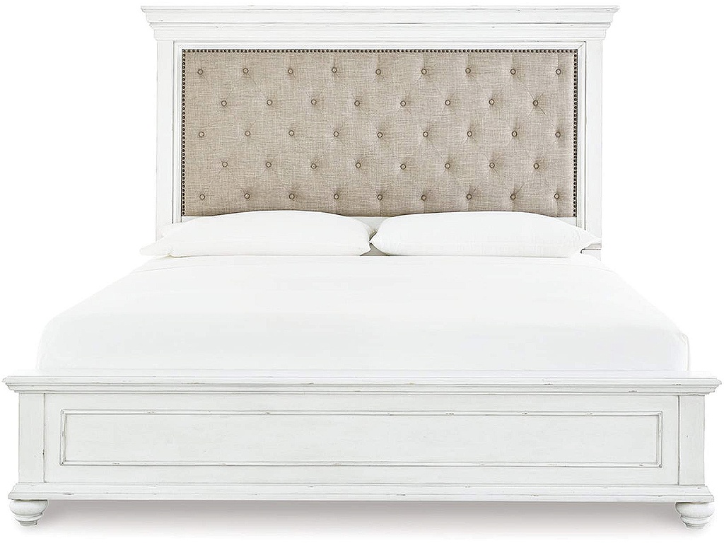Kanwyn Cal King Upholstered Panel Bed, Dresser, Mirror and Chest - image 3