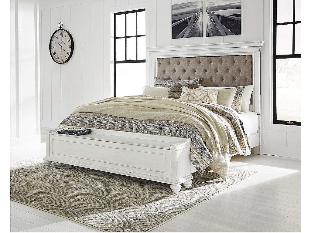 Kanwyn King Upholstered Storage Bed, Dresser, Mirror and Nightstand - image 13