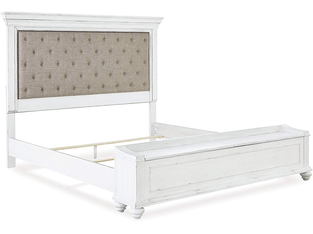 Kanwyn King Upholstered Storage Bed, Dresser, Mirror and Nightstand - image 5