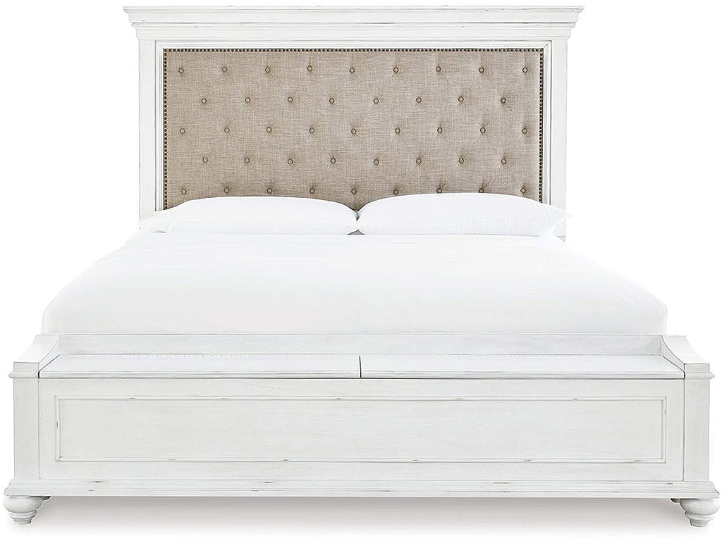 Kanwyn King Upholstered Storage Bed, Dresser, Mirror and Nightstand - image 3