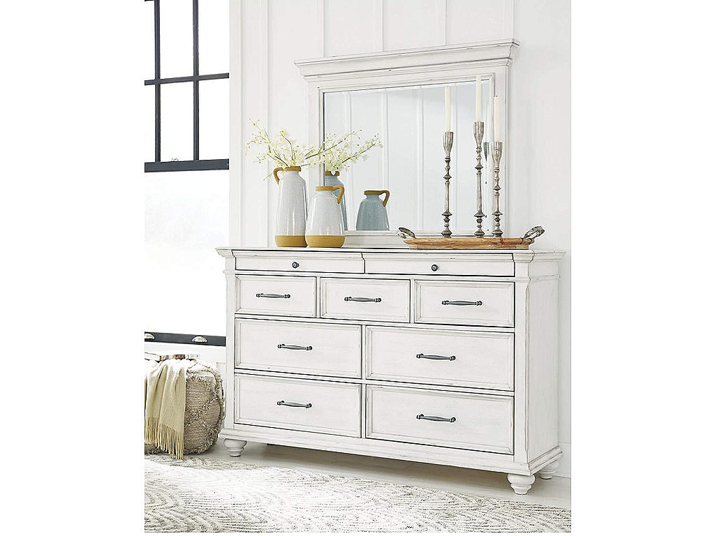 Kanwyn King Upholstered Storage Bed, Dresser, Mirror and Nightstand - image 12