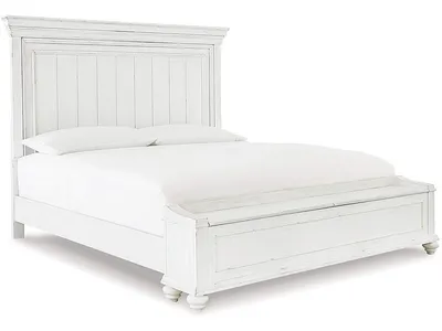 Kanwyn Queen Panel Bed with Storage Bench
