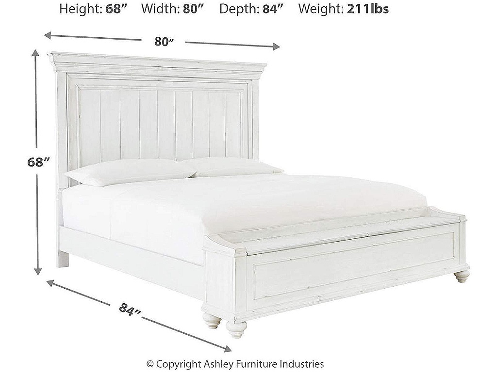 Kanwyn King Panel Bed with Storage Bench - image 3
