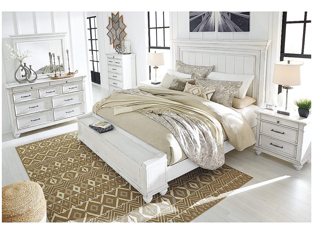 Kanwyn King Panel Bed with Storage Bench - image 10