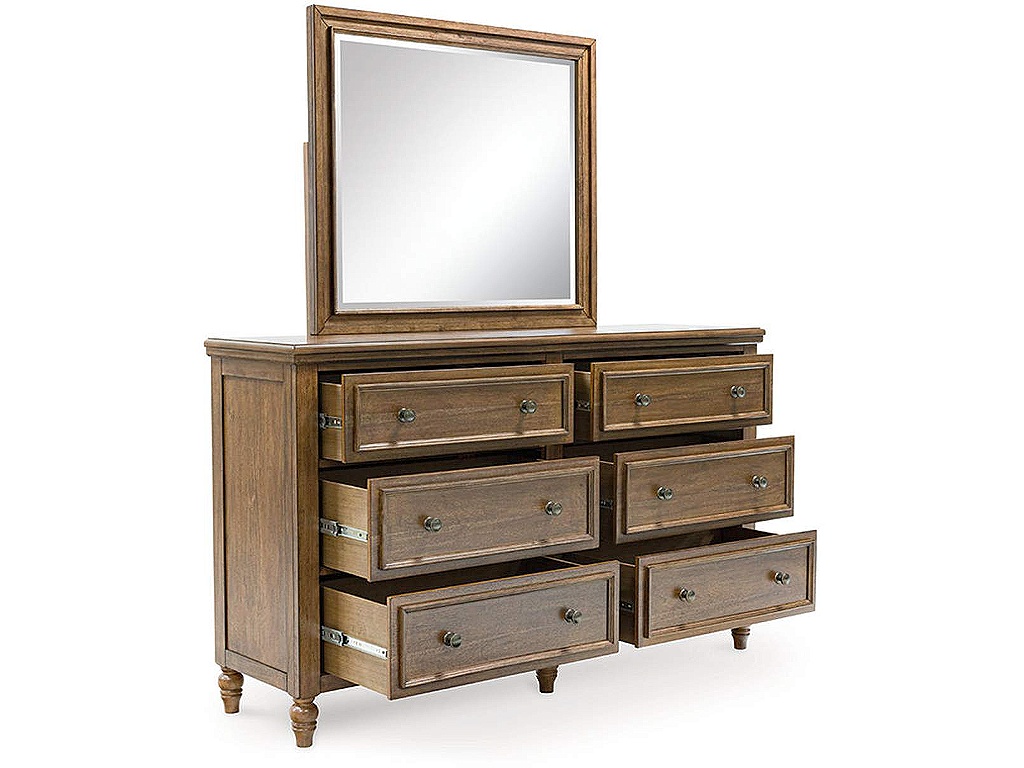 Sturlayne Queen Upholstered Panel Bed, Dresser and Mirror - image 2
