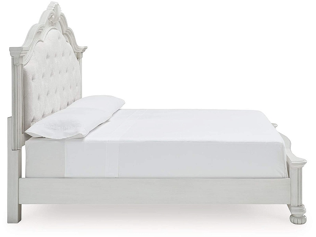 Montelaine King Upholstered Panel Bed - image 4