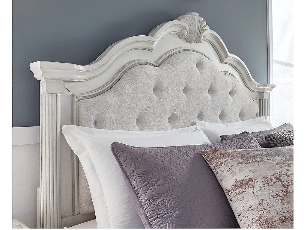 Montelaine King Upholstered Panel Bed - image 5
