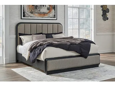 Rowanbeck California King Upholstered Panel Bed