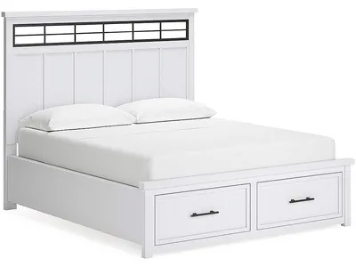 Ashbryn California King Panel Storage Bed