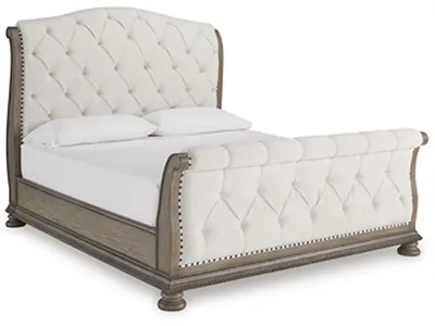 Ardenfield King/California King Upholstered Sleigh Footboard/Slats