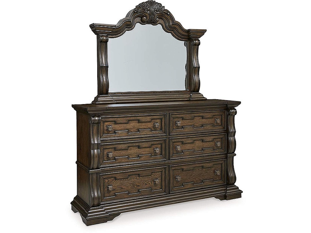 Maylee Queen Upholstered Bed, Dresser and Mirror - image 2