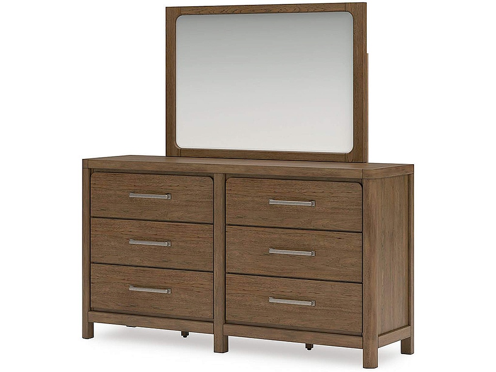 Cabalynn California King Upholstered Bed, Dresser and Mirror - image 4