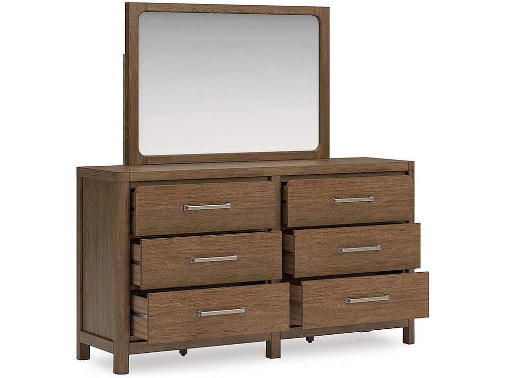 Cabalynn California King Upholstered Bed, Dresser and Mirror - image 2
