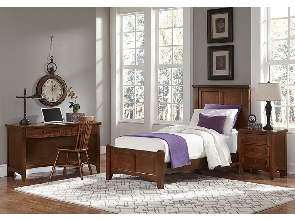 Twin Mansion Bed - Cherry Finish - image 1