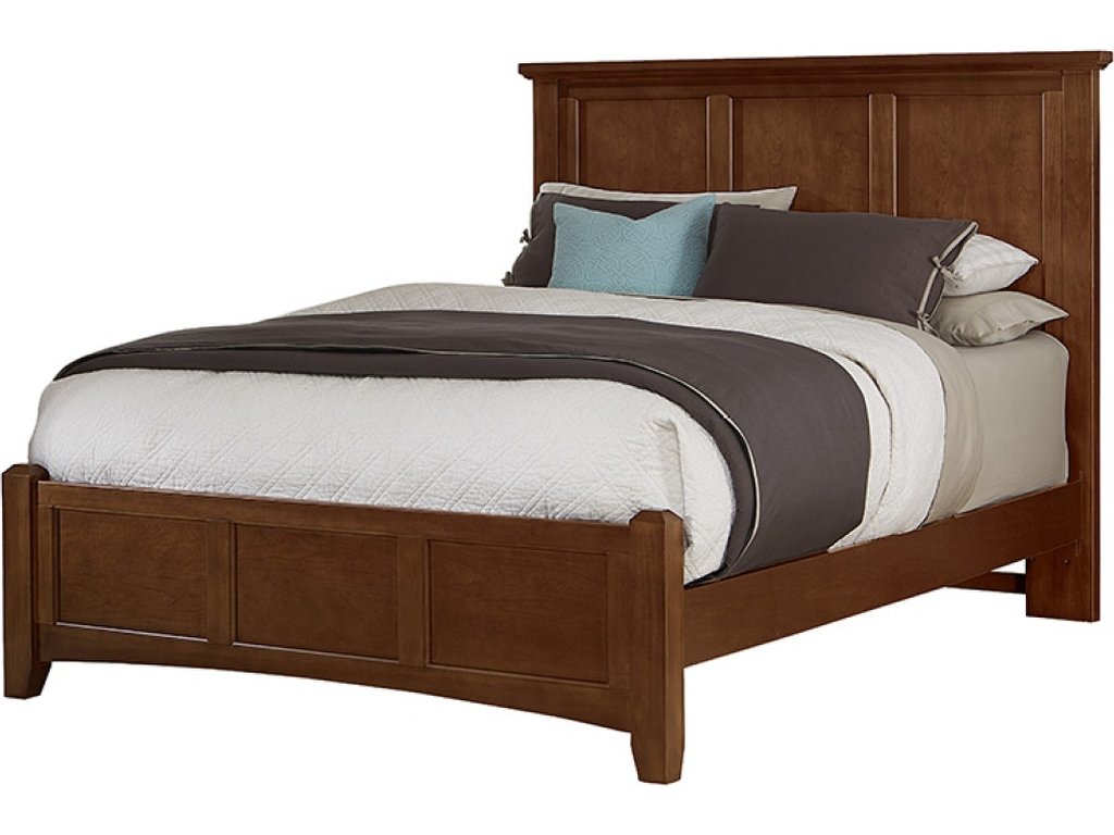 Full ,Queen, & King Mansion Bed - Cherry Finish - main image