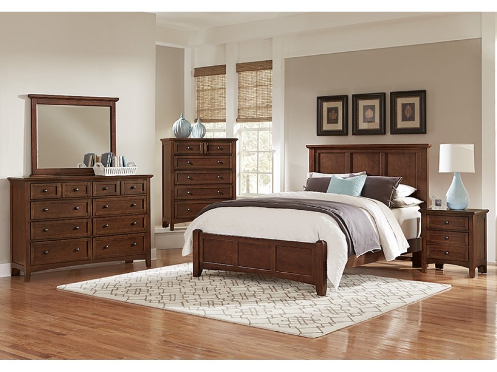 Full ,Queen, & King Mansion Bed - Cherry Finish - image 2