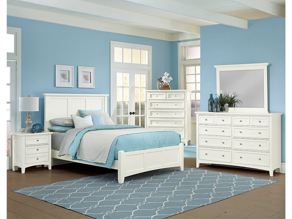 Full, Queen & King Mansion Bed - White Finish - image 1