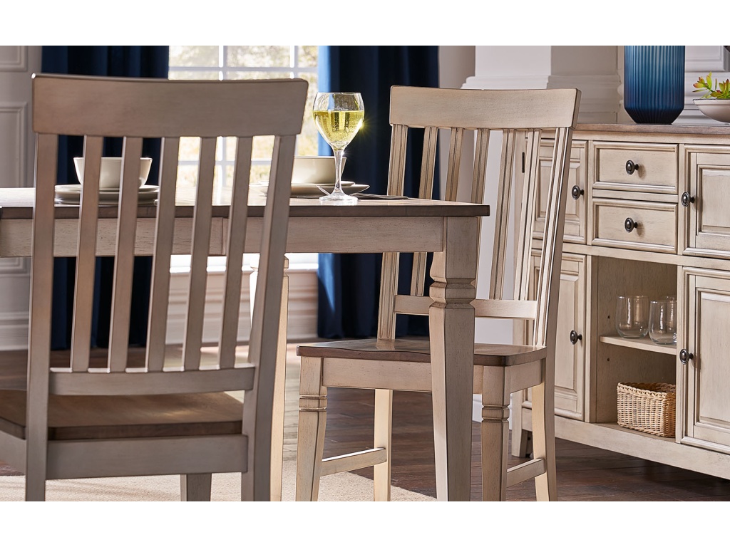 Slatback Chair With Wood Seat - image 1