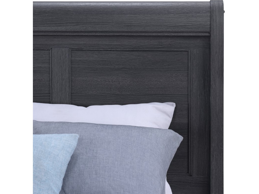 Complete Twin Sleigh Bed - Charcoal - image 2