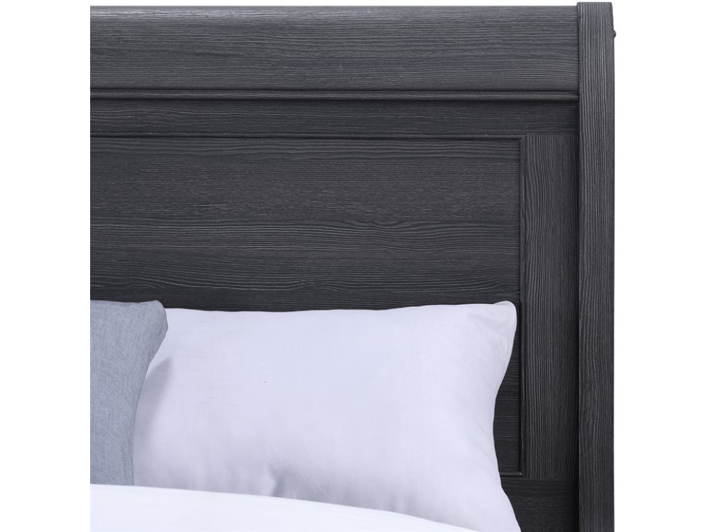 Complete Full Sleigh Bed - Charcoal - image 2