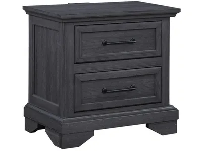 2 Drawer Nightstand - Charcoal