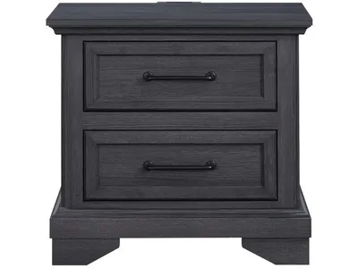 2 Drawer Nightstand - Charcoal