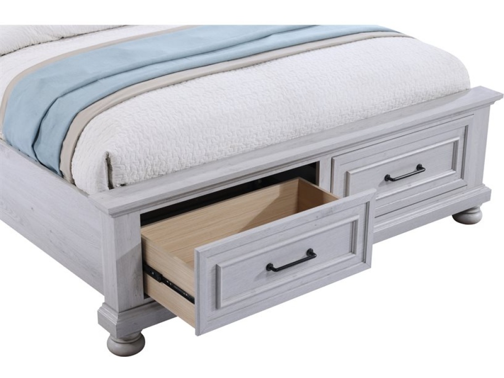 Complete Queen Storage Bed - Gray - image 2