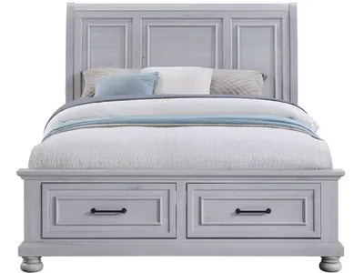 Complete Queen Storage Bed - Gray - Alternative View